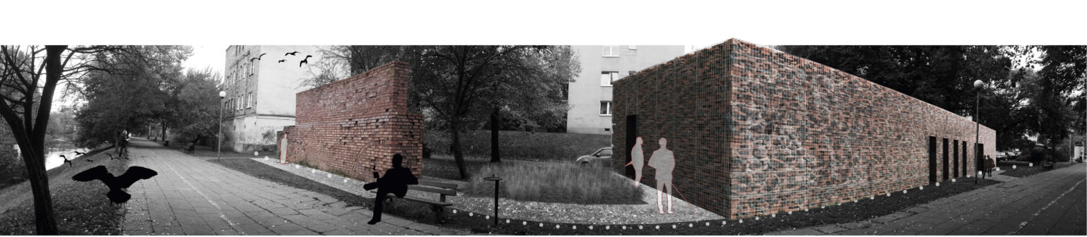 wizualizacja koncepcji toalety publicznej w Słupsku