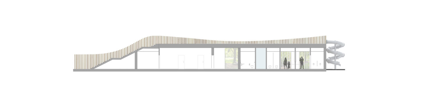 przekrój toalety publicznej w Olsztynie