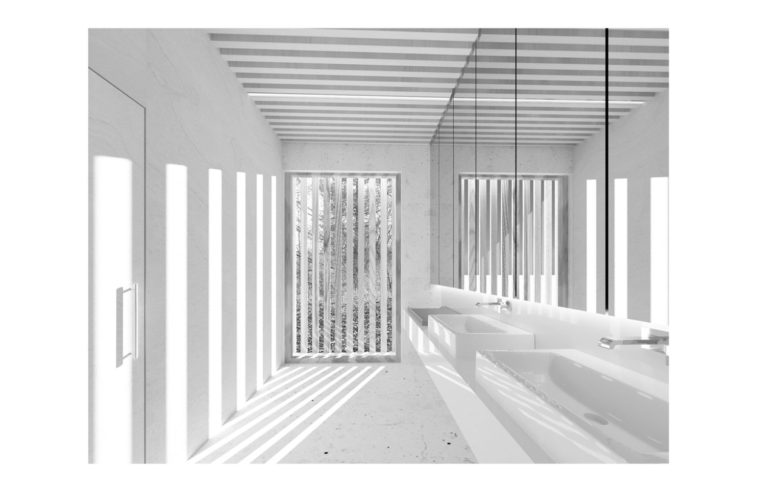 koncepcja wnętrza toalety publicznej w Olsztynie